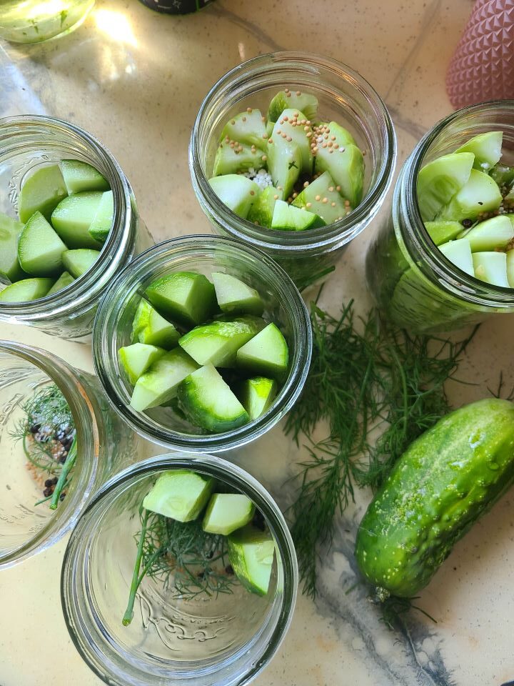 jars of pickle spears